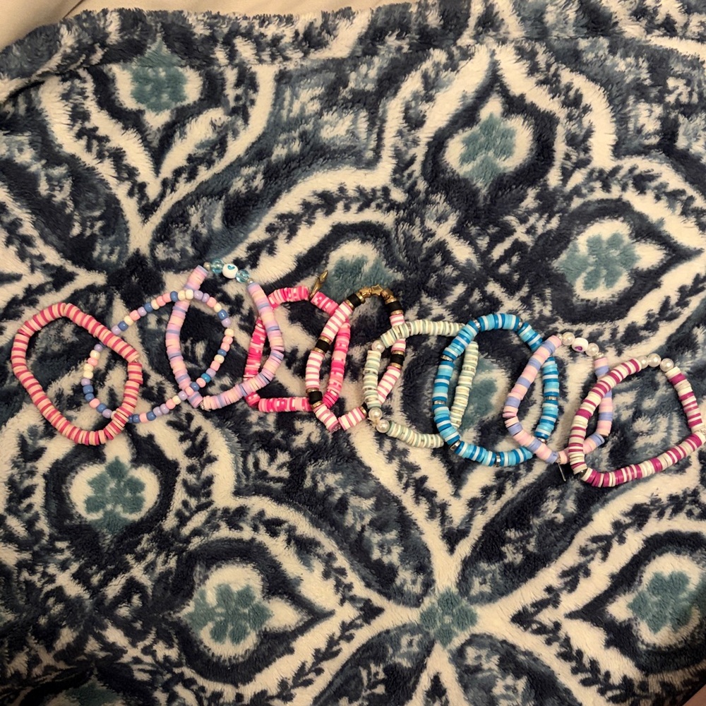 Colorful Beaded Bracelets Set